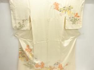 松梅に花模様刺繍訪問着